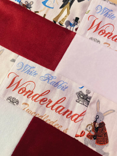 Bolsa de patchwork "Alice in Wonderland" XL