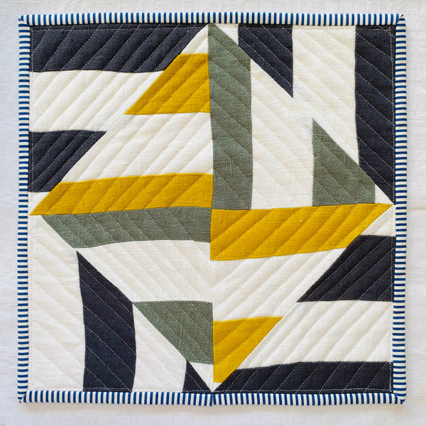 conjunto de individuais em Linho branco e colorido