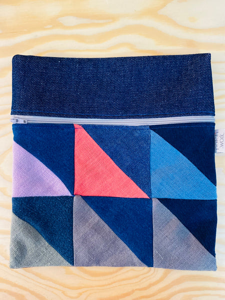 Bolsa de ganga e linho