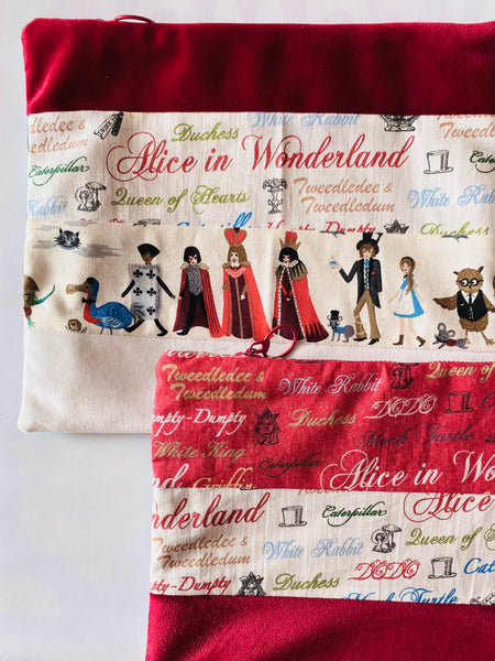 Bolsa de patchwork "Alice in Wonderland" XL