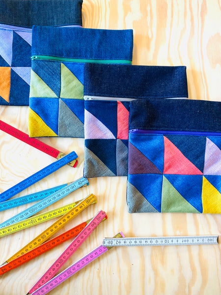 Bolsa de ganga e linho