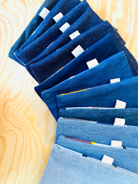 Bolsa de ganga e linho