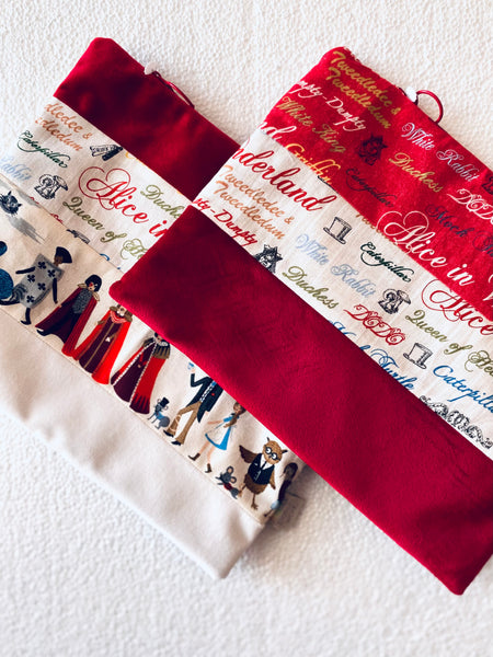 Bolsa de patchwork "Alice in Wonderland" XL