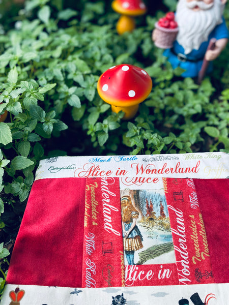 Bolsa de patchwork "Alice in Wonderland" XL