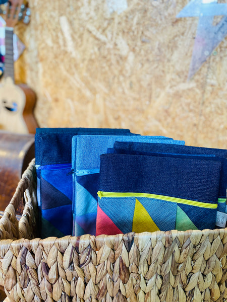 Bolsa de ganga e linho