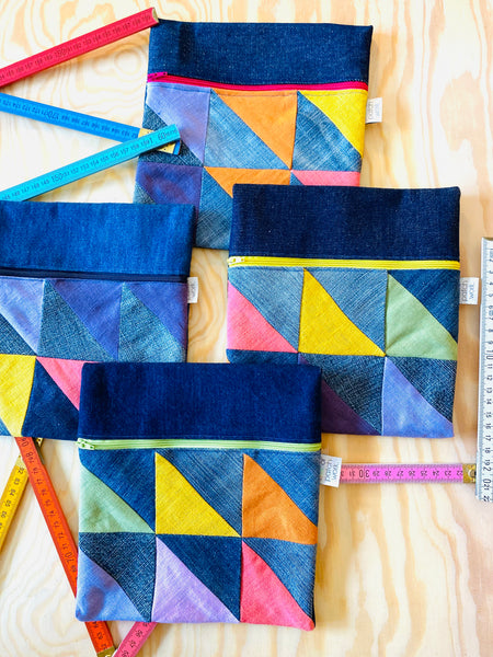 Bolsa de ganga e linho