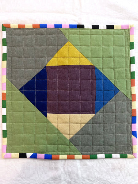 conjunto de individuais em Linho colorido