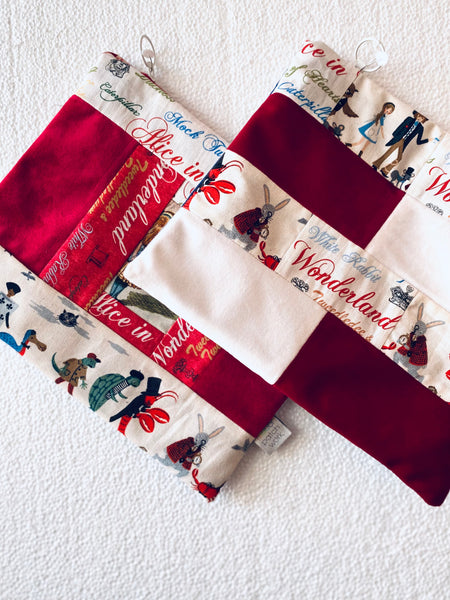 Bolsa de patchwork "Alice in Wonderland" XL