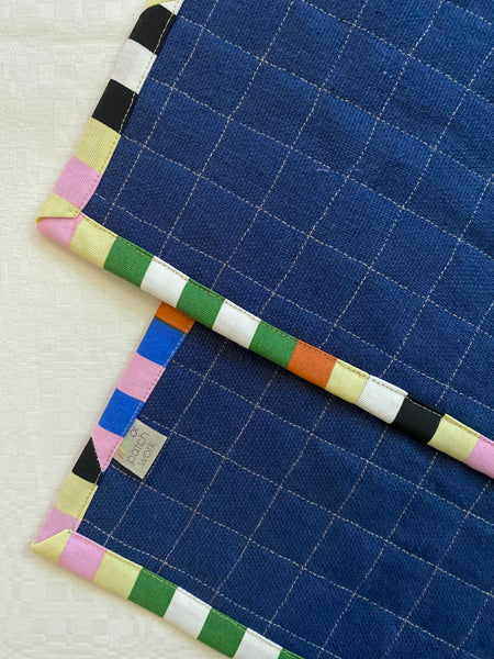 conjunto de individuais em Linho colorido