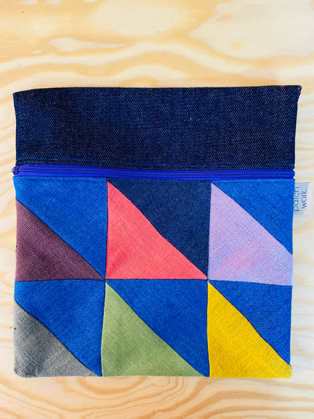 Bolsa de ganga e linho