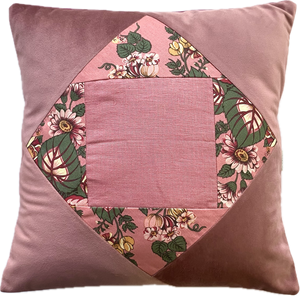 Almofada de patchwork - Chita Lormois Rosa