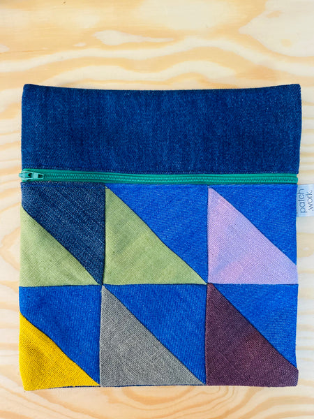 Bolsa de ganga e linho