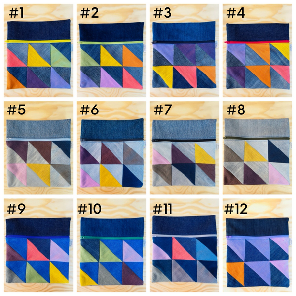 Bolsa de ganga e linho