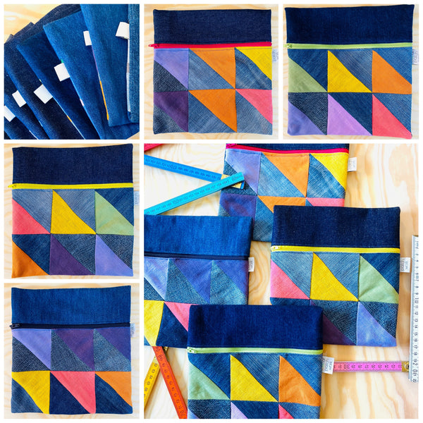 Bolsa de ganga e linho