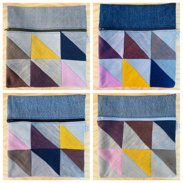 Bolsa de ganga e linho