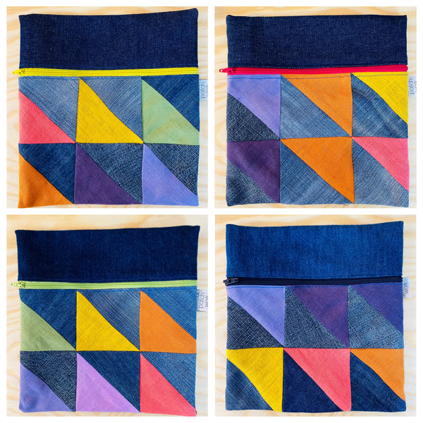 Bolsa de ganga e linho