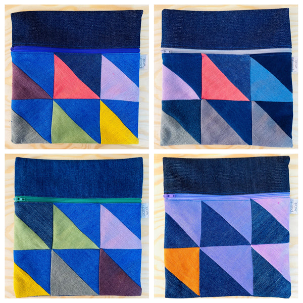 Bolsa de ganga e linho